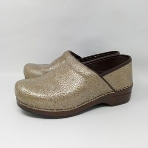 Dansko XP Pro Womens Clogs Shoes Size 42 US 11.5-12 Brown Gold Slip On Comfort